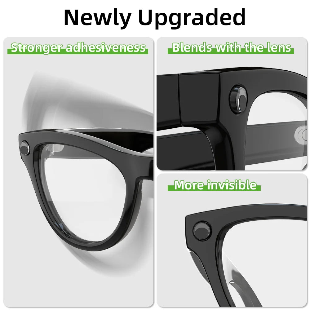 HIBLOKS LED Light Blocking Stickers – Compatible with Ray-Ban & Oakley Meta Smart Glasses (Wayfarer, Skyler, Headliner Gen 2, HSTN)