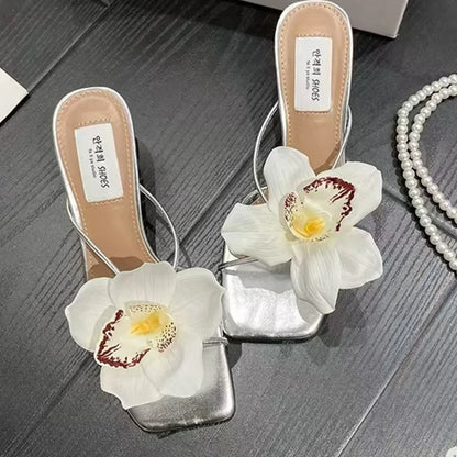 Colorful Thai Fairy Flower Shoe Buckles – Personalized Orchid Simulation Decor for Shoes