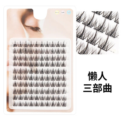 Individual Lash Extensions Kit – DIY Cluster Eyelash Book, False Lashes for Home Makeup