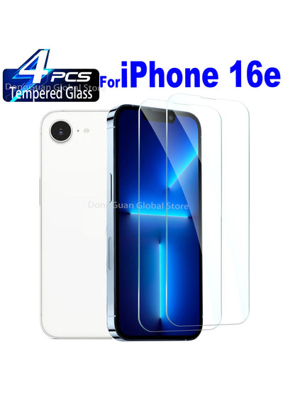 iPhone 16e Tempered Glass Screen Protector — HD Anti-Scratch Full-Coverage, Case-Friendly