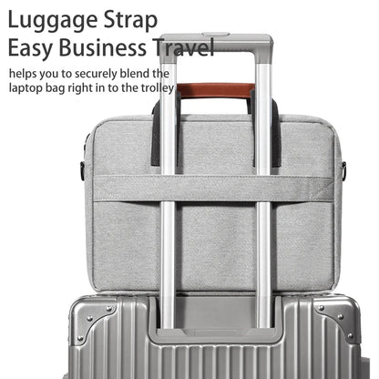 Men's Laptop Bag for 13.3-15.6 Inch Laptops - Compatible with MacBook Air/Pro, HP, Huawei, Asus, Acer, Dell, Xiaomi, Lenovo, Shoulder Handbag and Briefcase