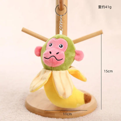 16-18cm Italian Brainrot Plush Keychain – Stuffed Doll Keyring Toy Gift