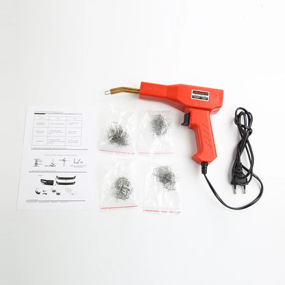 Plastic Welding Repair Kit - Car Bumper Soldering Gun with 4 Types Staples for Plastic Fixes