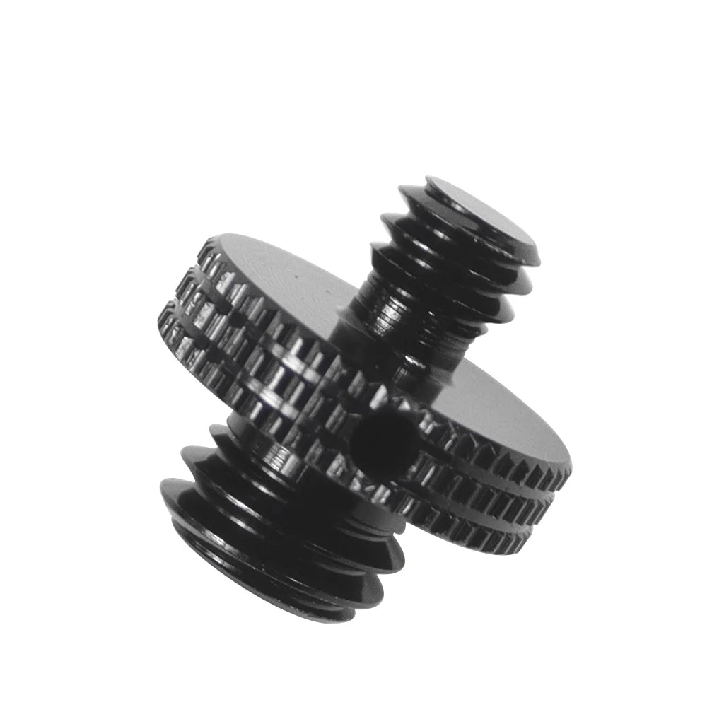 Reinforced Camera Screw Adapter - 1/4 to 3/8 Inch Male Female Thread Converter for Tripod Monopod Ball Head Light Bike Mount