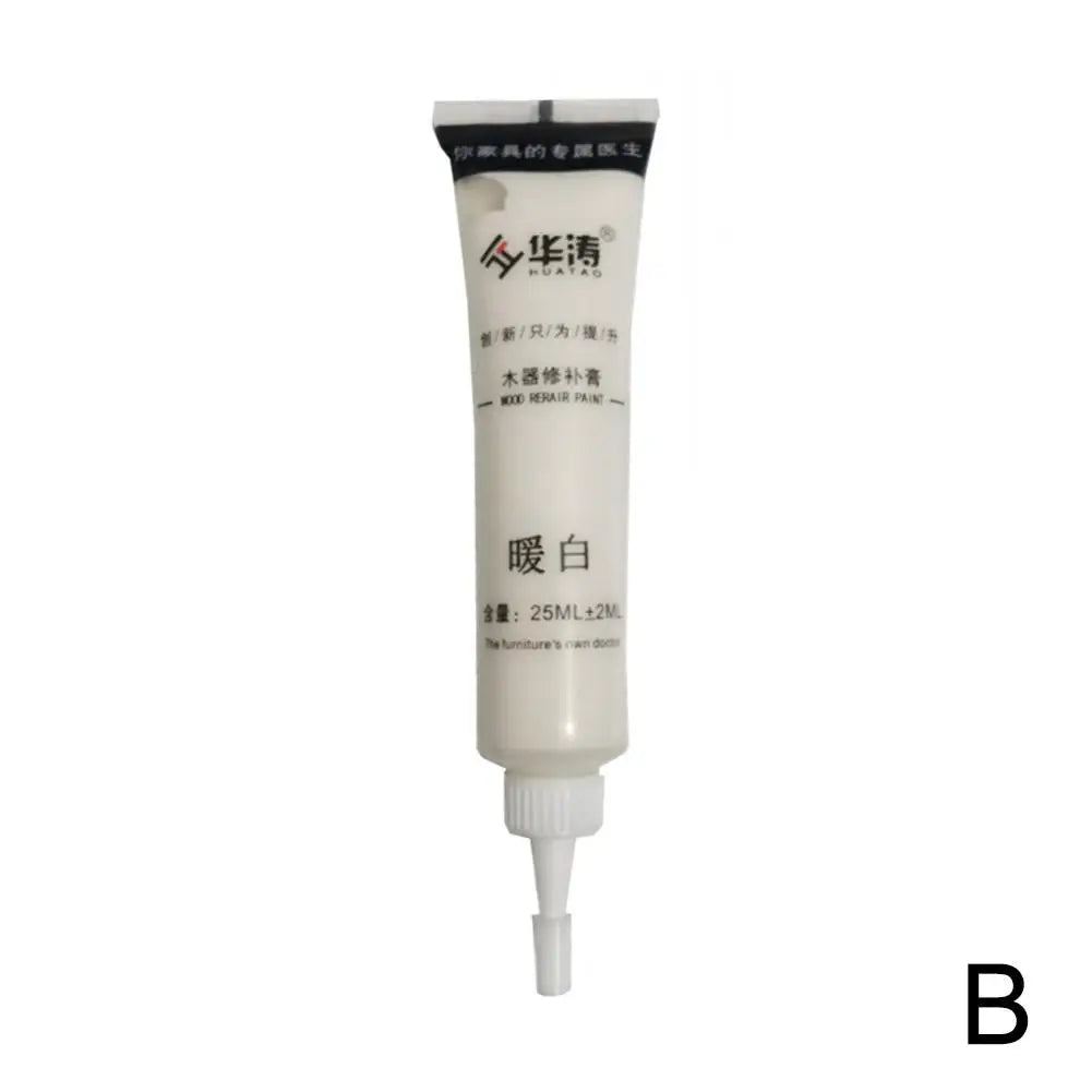 20ML Multicolor Wooden Furniture Scratch Repair Cream — Damage Repair Filler Paint for Refinishing, 1PC