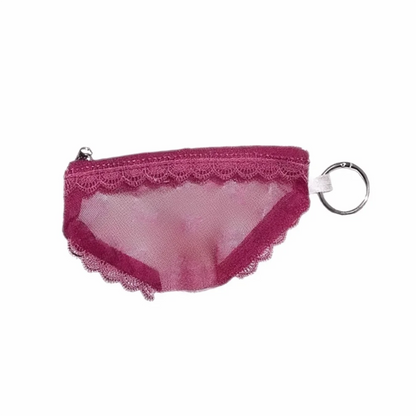 Fashion Mesh Cosmetic Bag - Clear Lace Trim Makeup Pouch with Zipper for Jewelry, Headphones & Accessories