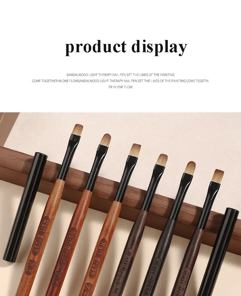 Nail Glue Phototherapy Pen & UV Gel Brush - Professional Acrylic Nail Art Brushes for Painting & Drawing, Manicure Tools
