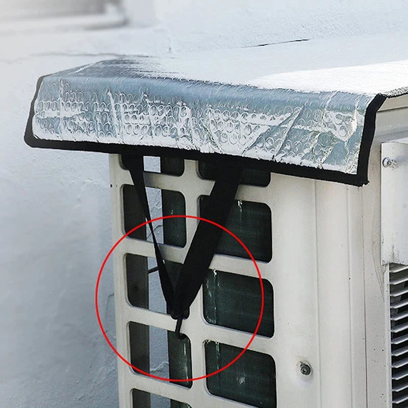 Outdoor Air Conditioner Cover - Energy-Saving, Rainproof, Washing, Dust Prevention, Sun Exposure Protection, AC Cleaning Bag