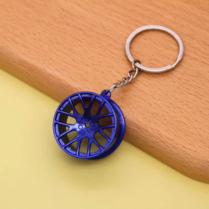 Creative Gear Head Keychain – Speed Gearbox & Turbo Hub Brake Disc Pendant for Car Keys, Shock Absorber Keyring