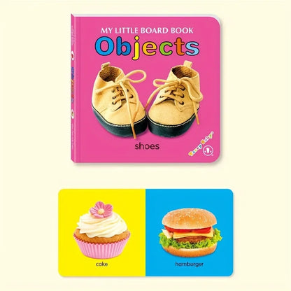 Colorful Patterned Card Book - Interactive Sensory Learning & Early Reading Education Gift