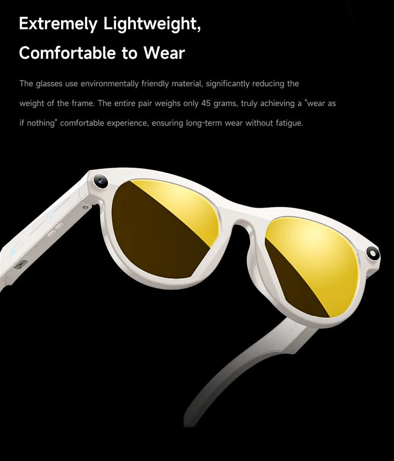 ViVO 8K AI Smart Glasses – HD Color-Changing, 1200MP Camera, ChatGPT, Translate, Bluetooth Calls, Voice Assistant & Music Control 2026