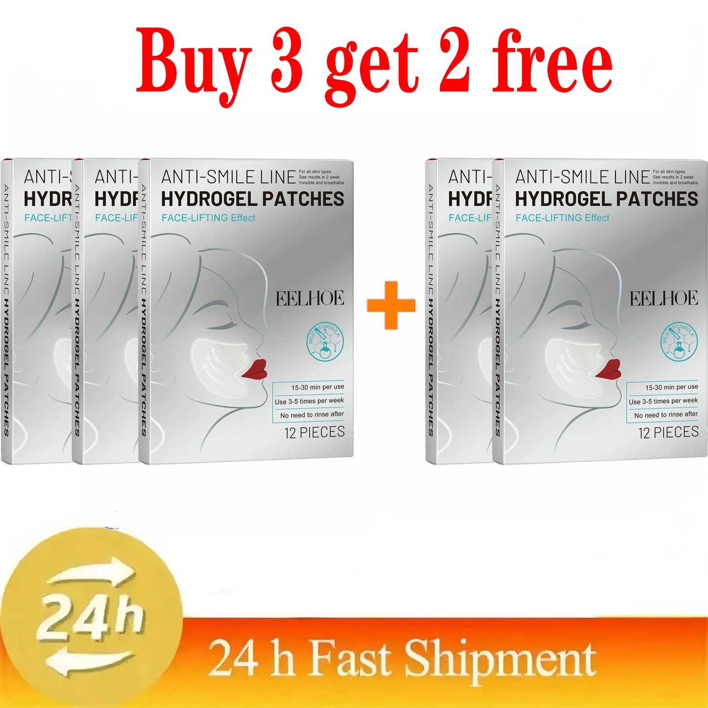 Hydrocrystalline Firming Face Patch – Anti-Aging, Lifting, Sagging & Deep Nourishing Korean Skin Care
