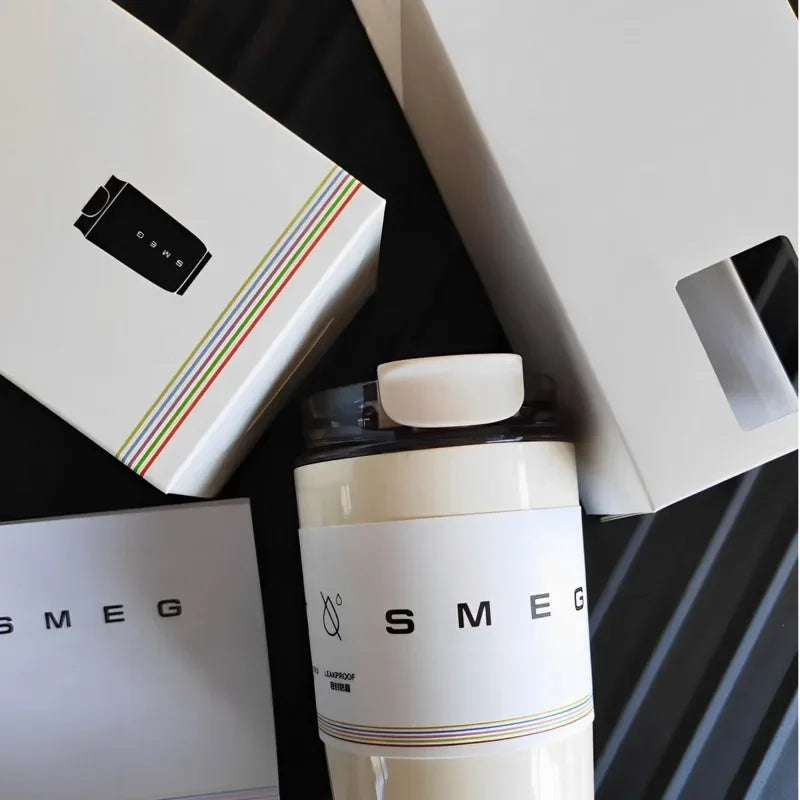 320ML Stainless Steel SMEG Insulated Water Bottle - Thermos Drinking Bottle, Coffee Cup, and Travel Mug