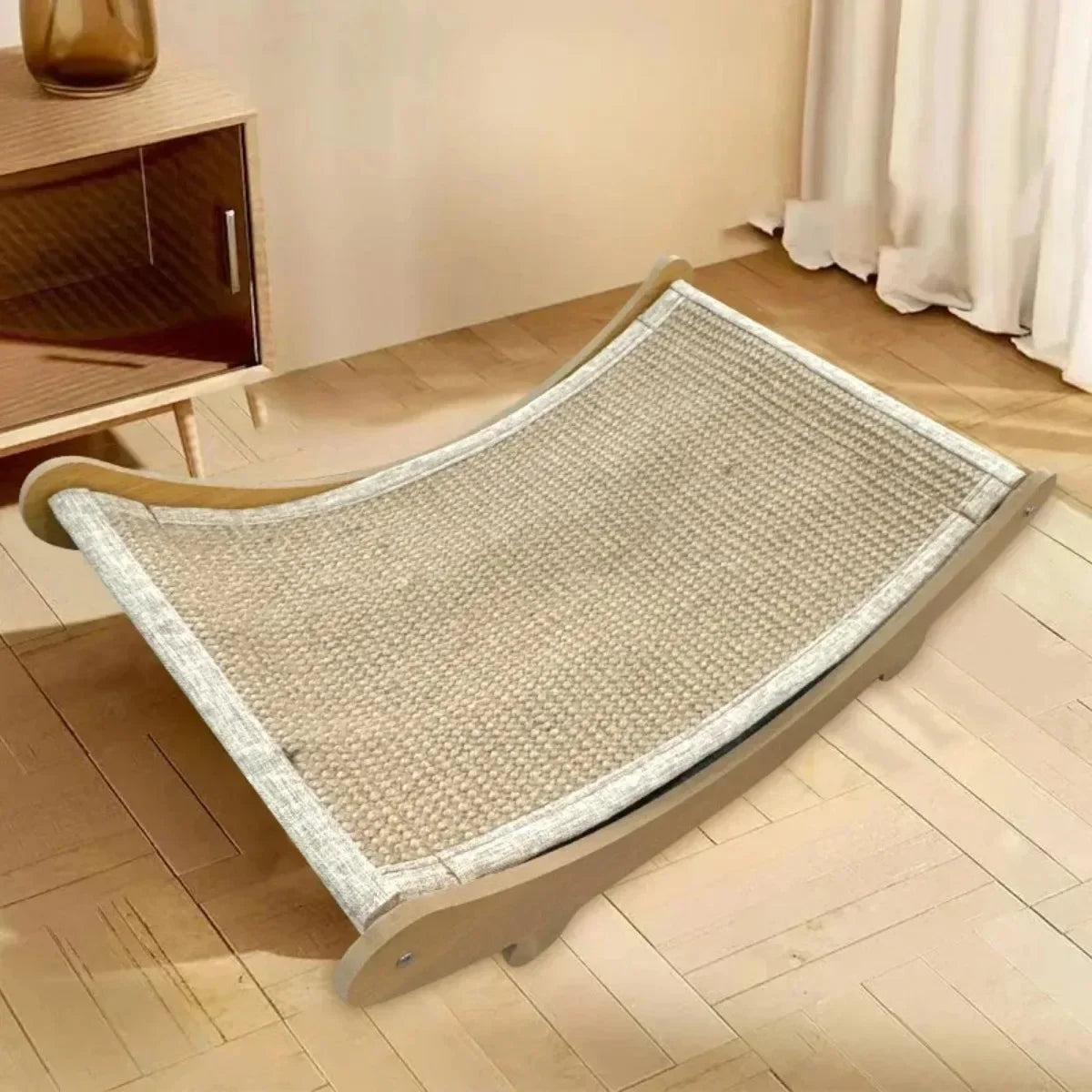 Wooden Cat Scratching Board – Wear-Resistant Scratch Post and Recliner Toy | Durable Cat Scratcher