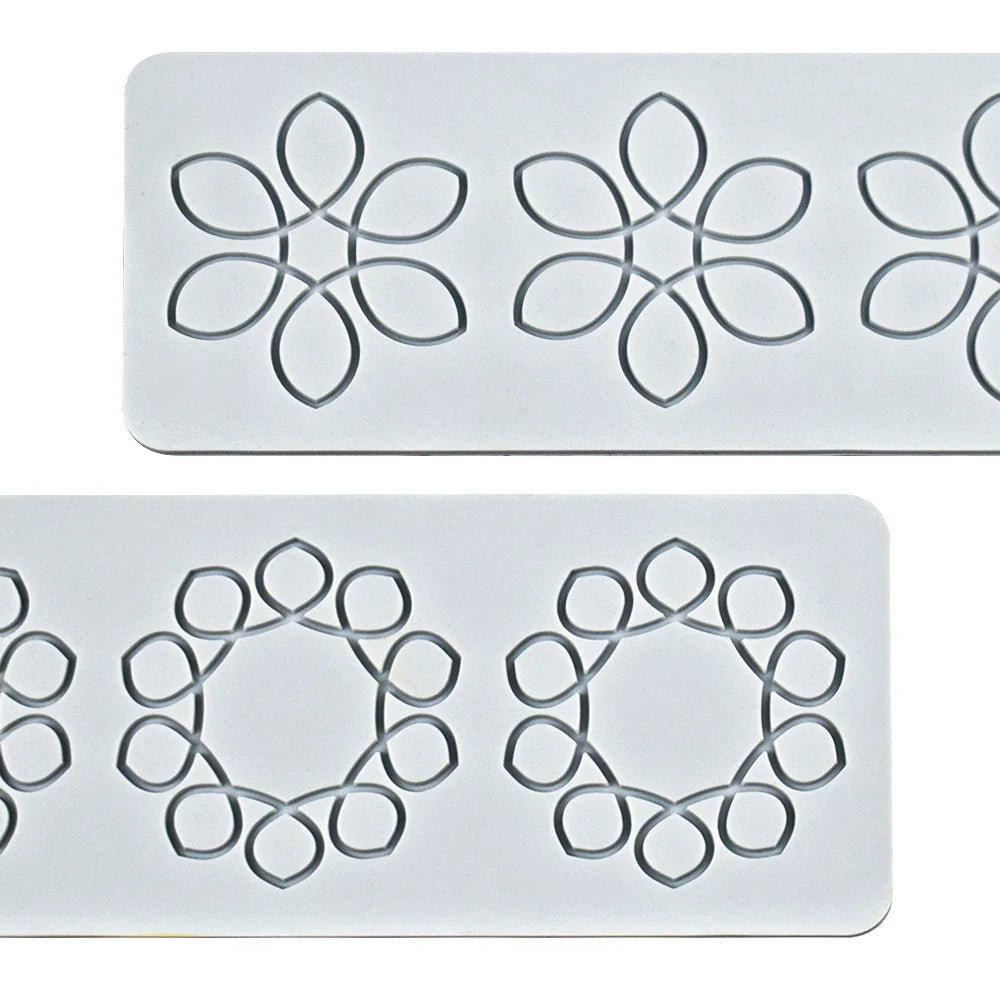 Chinoiserie Pavilion Silicone Mold — DIY Leaf, Flower & Swan Sugar Lace Pad for Chocolate & Crisp Cake Decoration