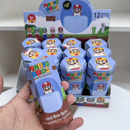 12PCS Surprise Blind Box Cartoon Character Dolls – Cute Model Toy Figures for Mobile, Car & Desktop Decoration Gift