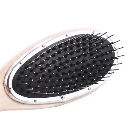 Wig Brush & Steel Comb - Professional Anti-Static Detangling Tool for Hair Extensions
