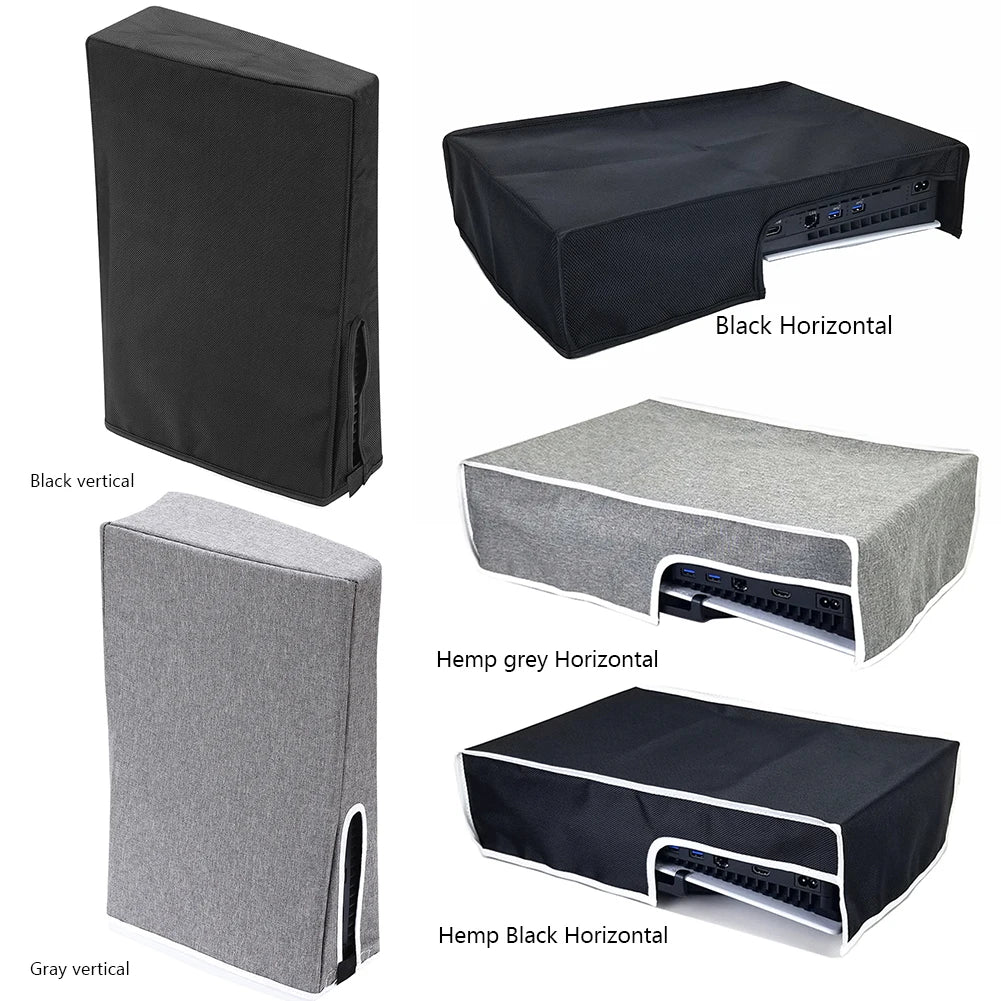 PS5 Slim Console Dust Cover – Waterproof Protective Sleeve for Vertical/Horizontal Use, Dust Proof Case for PlayStation 5 Slim