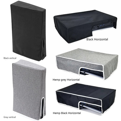 PS5 Slim Console Dust Cover – Waterproof Protective Sleeve for Vertical/Horizontal Use, Dust Proof Case for PlayStation 5 Slim