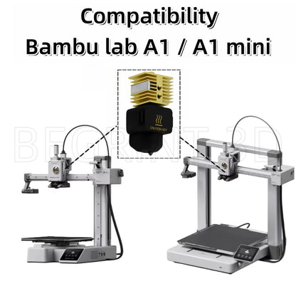 Bambu Lab A1 Mini Hotend Kit – Replaceable Nozzle 0.2, 0.4, 0.6, 0.8MM for A1/A1 Mini 3D Printer Assembly