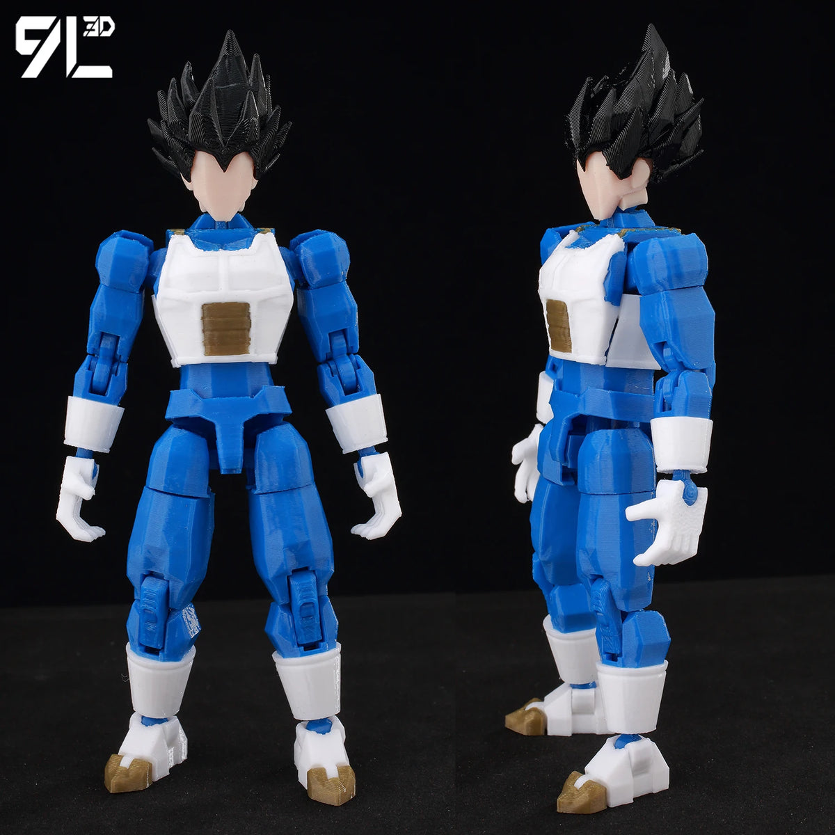 9L3D Articulated Lucky13 & Dummy13 Action Figure - Dragon Ball Goku, Vegeta & Beerus Anime Collectible Toy for Boys