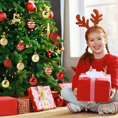 50PCS Christmas Tree Ornaments – Hanging Balls Baubles for Xmas 2025 Home Decor & 2026 New Year Gifts