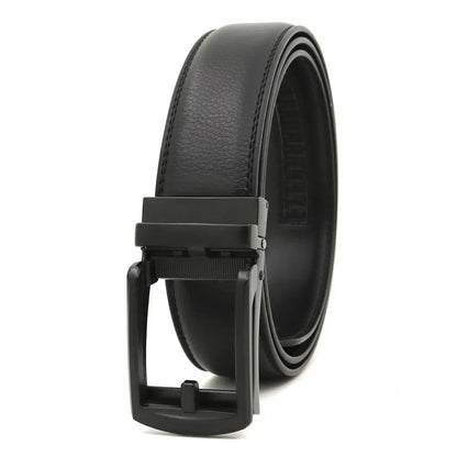 Genuine Leather Men’s Belt - Cowhide Luxury Automatic Buckle Business Casual Designer Waist Belt