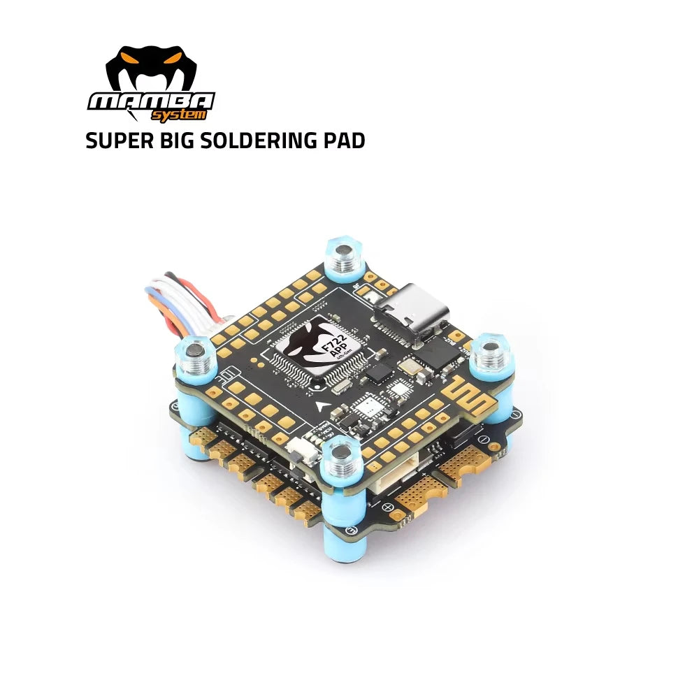 Diatone MAMBA F722 APP MK4 Flight Controller Stack — F7 4-in-1 BLHeli32 45A/55A/65A ESC 6S DShot1200 for FPV Drone