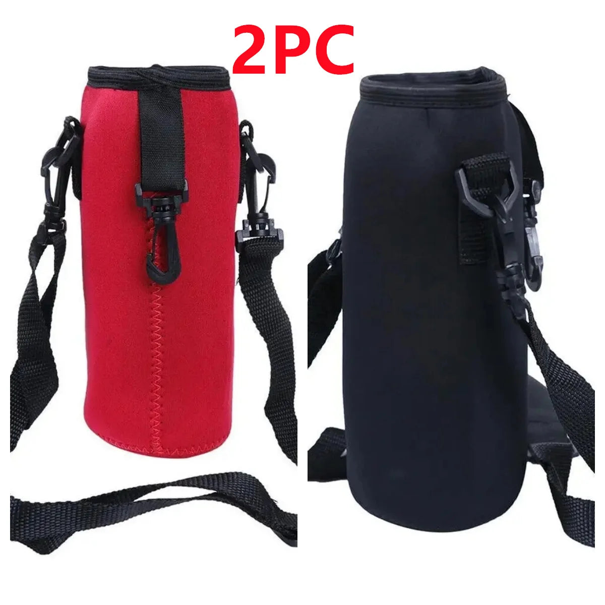 1000ML Neoprene Insulated Bottle Cooler Sleeve - Portable Carrying Case for Camping, Hiking & Sports Water Bottles