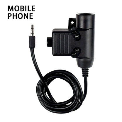 Tactical Bowman Elite II Headset – U94 PTT Communication Headphone for Kenwood & Baofeng UV-5R Radio Accessory