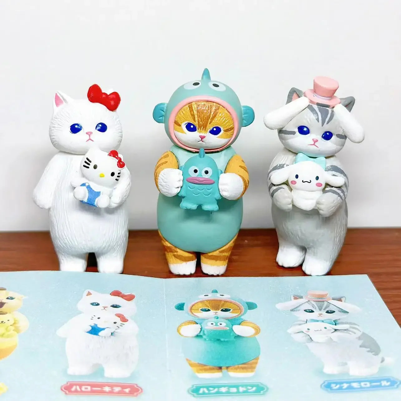 Kawaii Sanrio Style Blind Box Figures - Hello Kitty Kuromi Pompompurin Cat Anime Doll Collectible Toy Ornament Gift