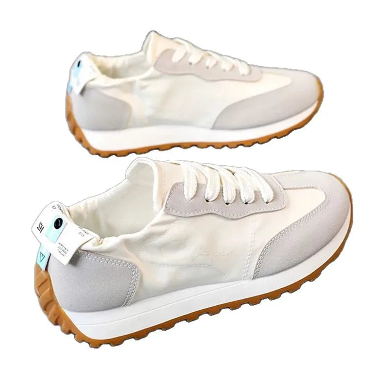 Breathable Ballet Flat Shoes - Women’s Lightweight Rubber Sole Round Toe Casual Flats