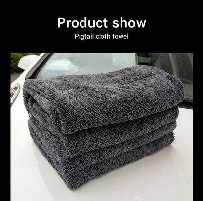 SEAMETAL 1200GSM Microfiber Car Wash Towel – Double-Sided Ultra Absorbent Cleaning & Drying Cloth