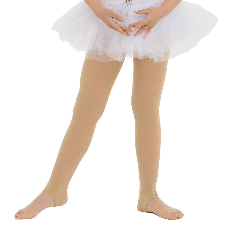 Summer Girls 60Den Semi-Transparent Velvet Matte Stirrup Tights – Footless Soft Tights for Daily Wear, Size S-XXL (80-160cm)