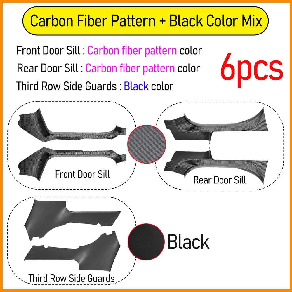 Tesla Model YL 2026 Door Sill Protectors – Anti-Kick Guards, Seat Rail Pads and Trunk Side Cover Mats