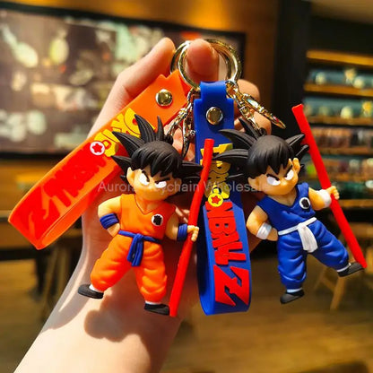 Kawaii Dragon Ball Z Keychain – Super Saiyan Goku, Bulma, Broly, Piccolo & Majin Buu Car Pendant Toy Gift
