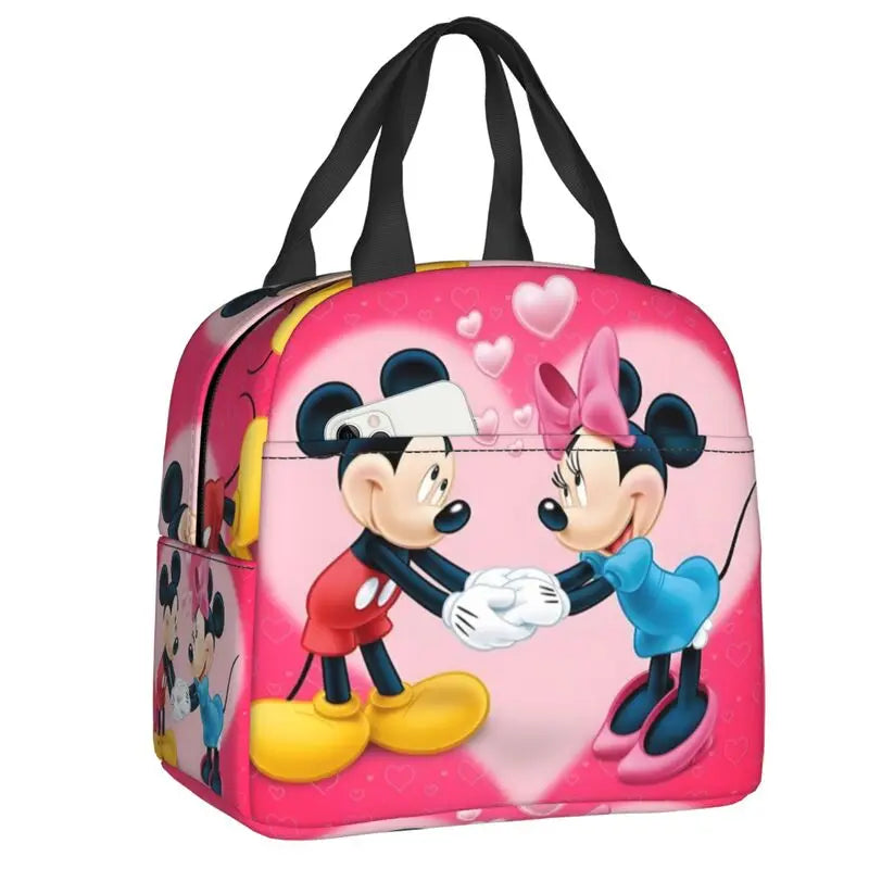 Custom Mickey Mouse Insulated Lunch Bag – Cartoon Thermal Cooler Lunch Box for Kids, Men & Women School Tote