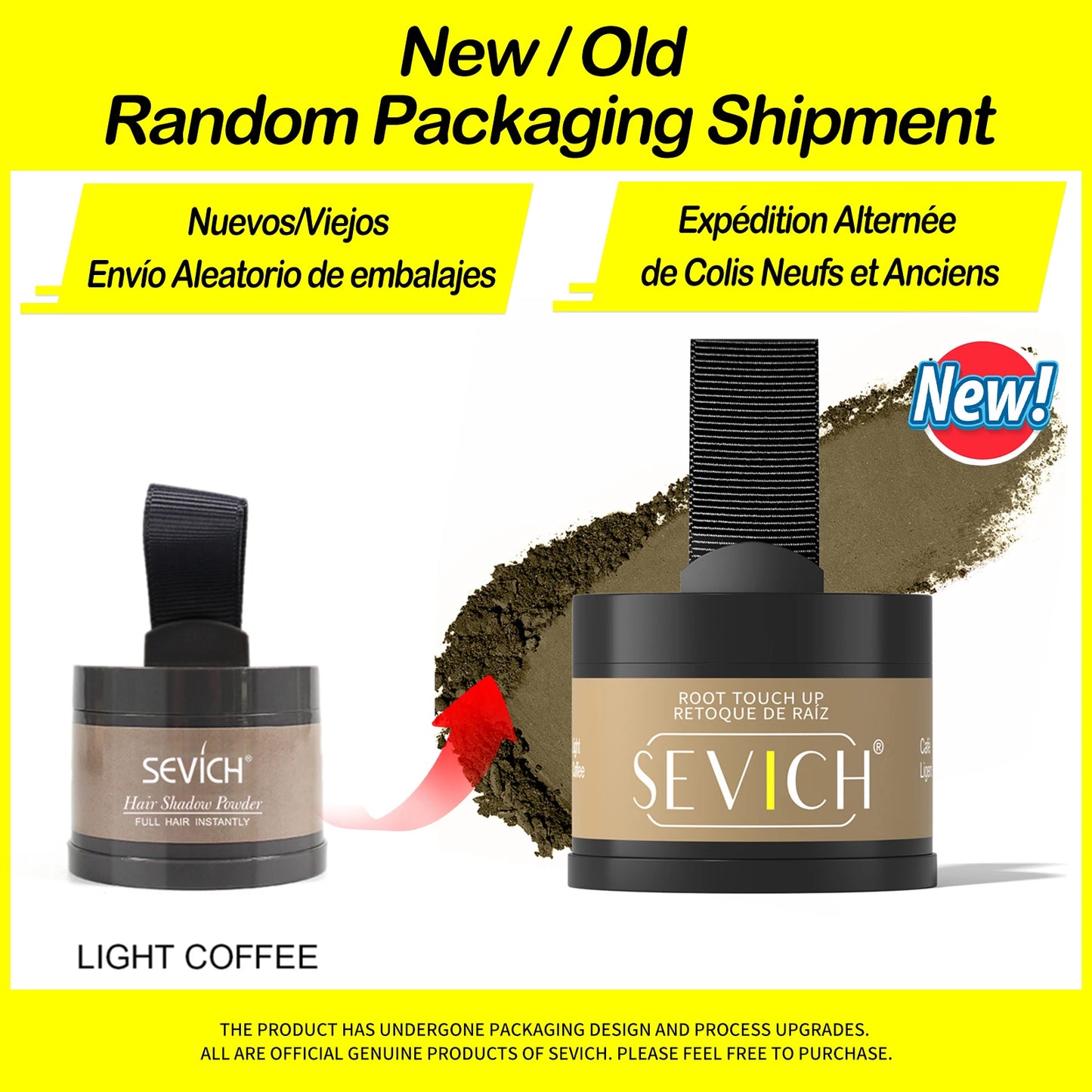Sevich Hairline Powder 4g — Natural Hairline Shadow Makeup Hair Loss Concealer Unisex