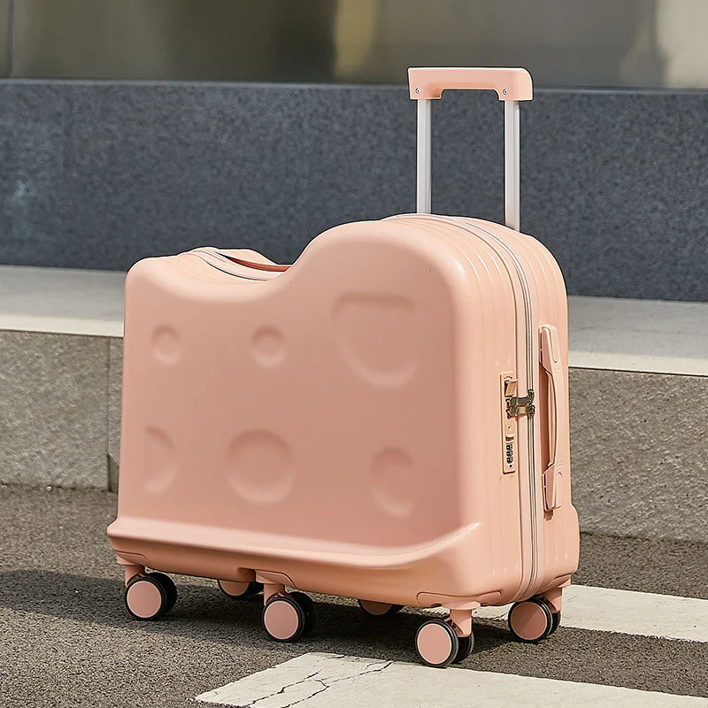 Kids Ride-On Suitcase with 360° Wheels & TSA Lock – Lightweight Cabin Luggage for Boys and Girls