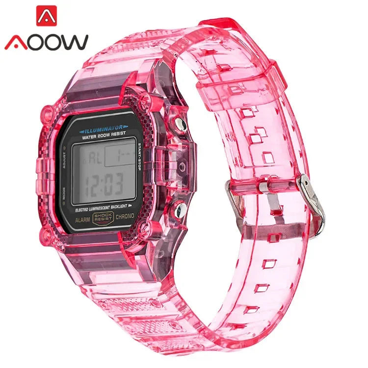 Transparent TPU Resin Watch Band and Bezel Kit for Casio G-SHOCK DW-5600 GW-M5610 GLS-5600 - Protective Replacement Strap and Case Set