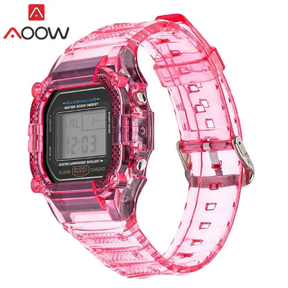 Transparent TPU Resin Watch Band and Bezel Kit for Casio G-SHOCK DW-5600 GW-M5610 GLS-5600 - Protective Replacement Strap and Case Set