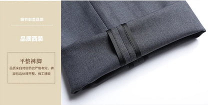 2023 Men’s Two-Button Wedding Suit — Korean Slim Fit Fashion Business Formal Two-Piece Set (Blazer + Trousers)