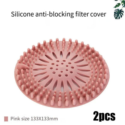 Sewer Hair Floor Drain Filter – Anti-Clogging Bathroom & Kitchen Sink Cover, Magic Hair Catcher Tool