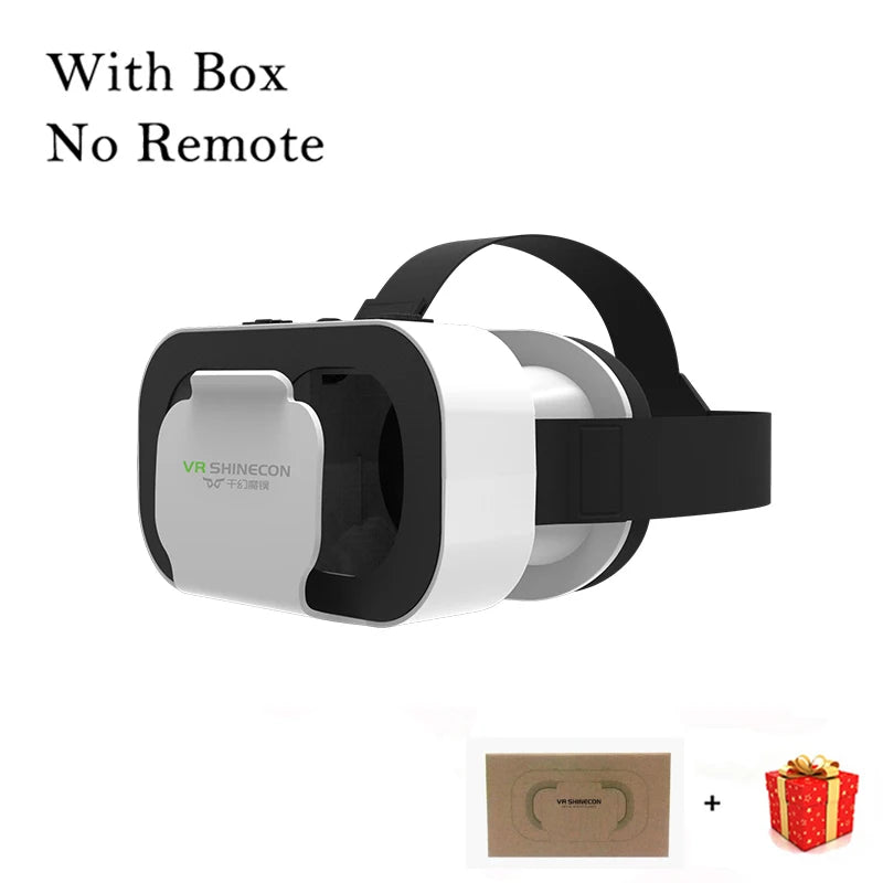 Shinecon 3D VR Headset – Virtual Reality Glasses with Helmet Lenses for Smartphones