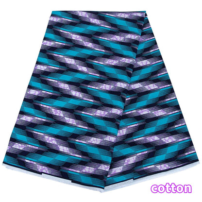 Original African Wax Print Fabric - 100% Cotton Colorful Dutch Ankara Pagne