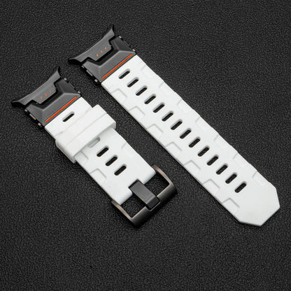 Soft Silicone Luxury Sport Strap for Samsung Galaxy Watch Ultra 47mm — No-Gap Curved End Band for Men