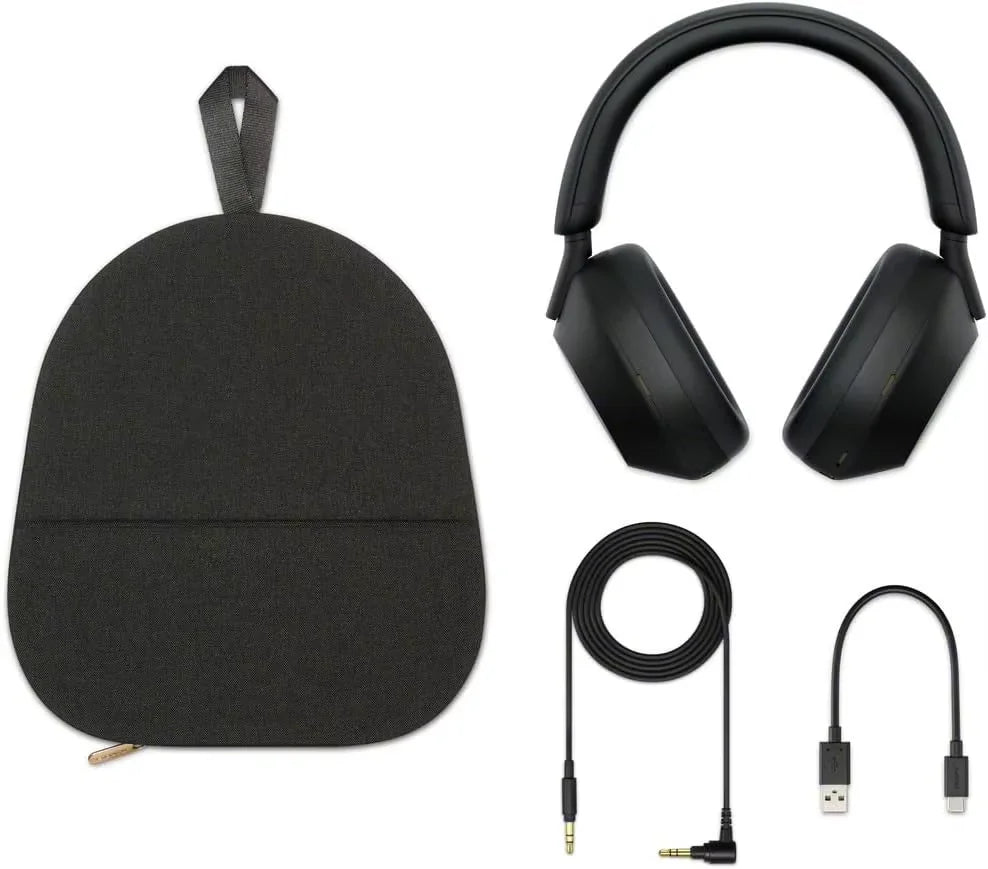 Sony WH-1000XM5 Wireless Noise Cancelling Headphones – Foldable Bluetooth Earphones with Bass Stereo Sound for Gaming & Business