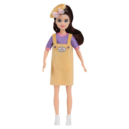 Kawaii 7-Inch Fashion Dolls for Little Girls – 23cm Female Figures for DIY Playhouse, Baby Toys & Gift