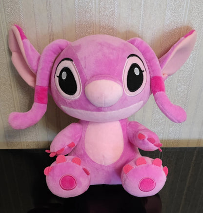 Disney Lilo & Stitch Plush Toy – Blue & Pink Stuffed Cartoon Dolls for Kids, Anime Soft Toy Christmas Gift