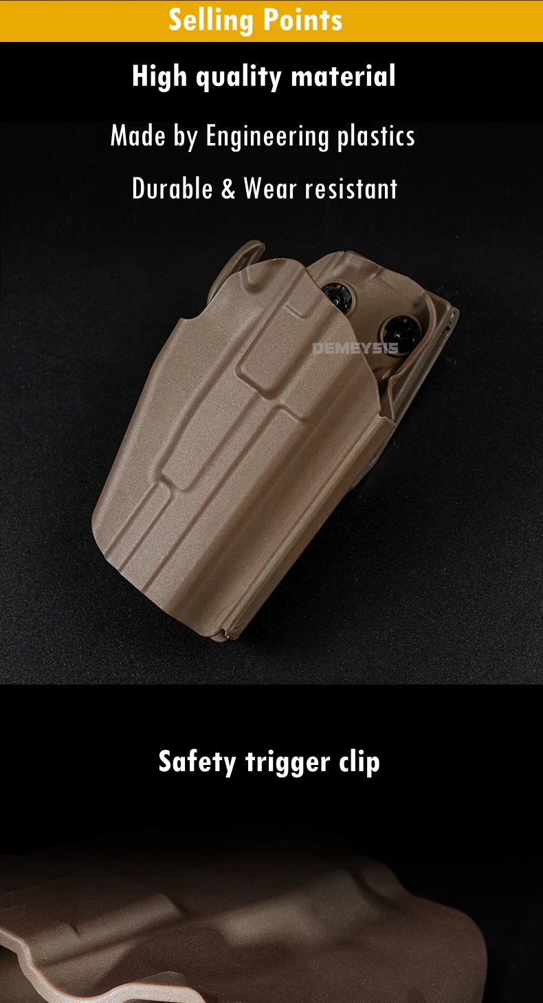 Adjustable Gun Holster — Right/Left Hand Waist Carry Case for Tactical Pistols